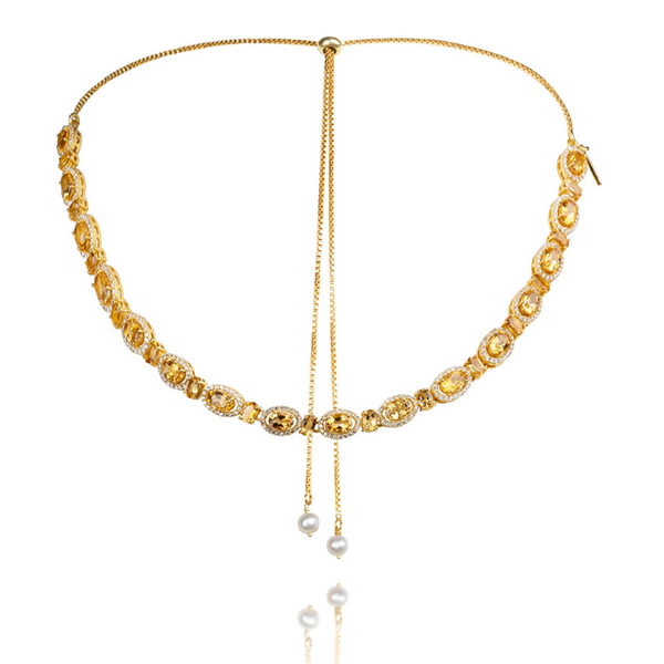 Lynn Citrine Necklace