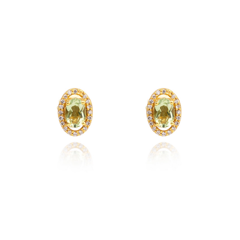 Lynn Peridot Studs