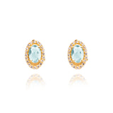 Lynn Aquamarine Studs