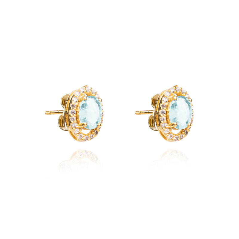 Lynn Aquamarine Studs