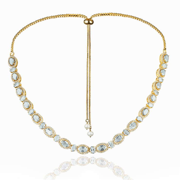 Lynn Aqua Necklace