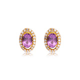 Lynn Amethyst Studs - Opuline