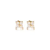 Amara Flower Pearl Studs