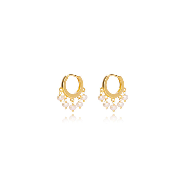 Amelia Pearl Mini Hoops