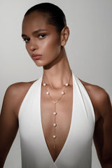 Nickie Pearl Y Necklace - Opuline