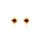 Skye Red Garnet Studs