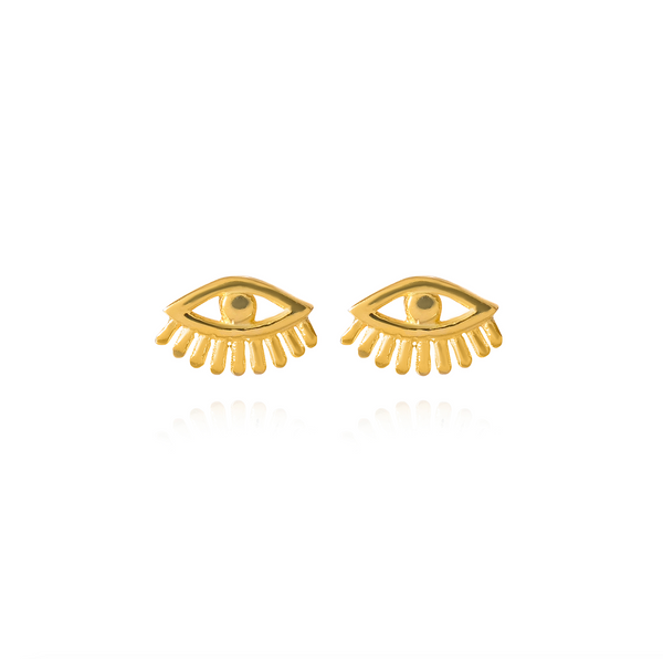 mini evil eye studs