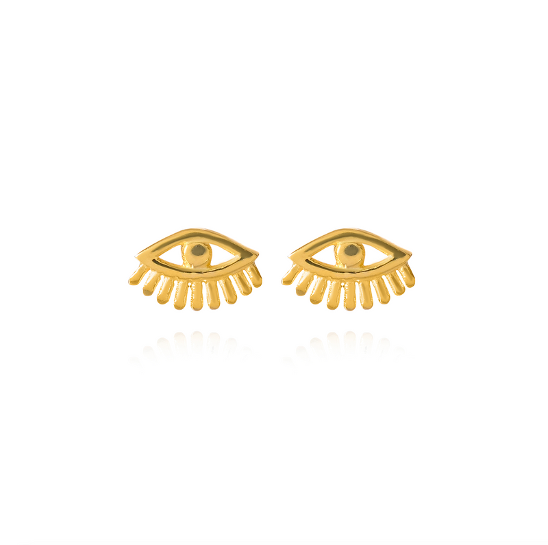 mini evil eye studs