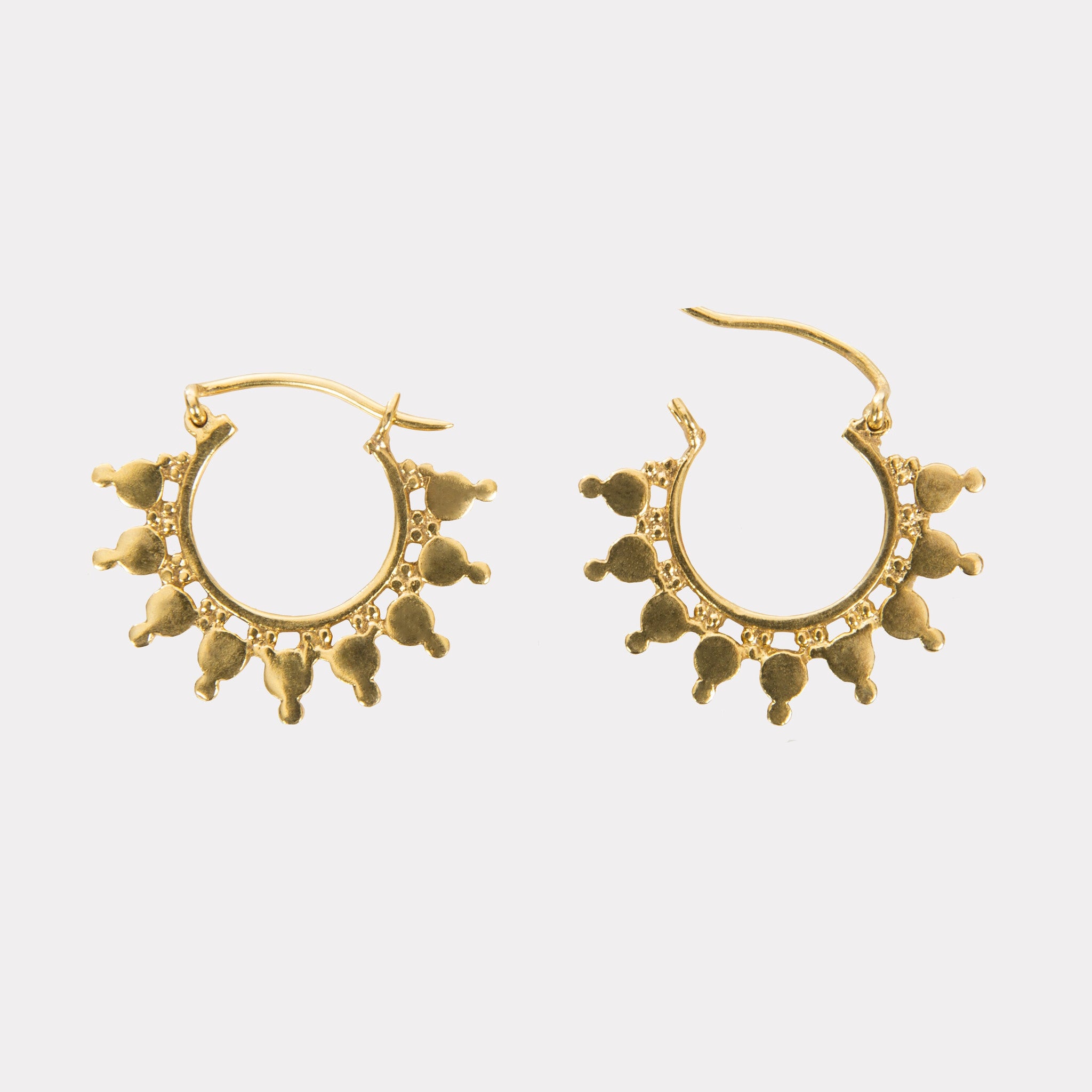 Sahara Indian Handmade Gold Plated Earrings - Opuline